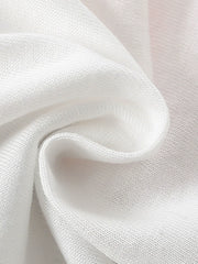 White cotton blend t-shirt fabric detail