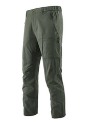 Men's Plus Size Outdoor Cargo Pants in Khaki, front view