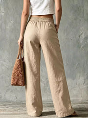 Elevated Wide Leg Pants With Pockets