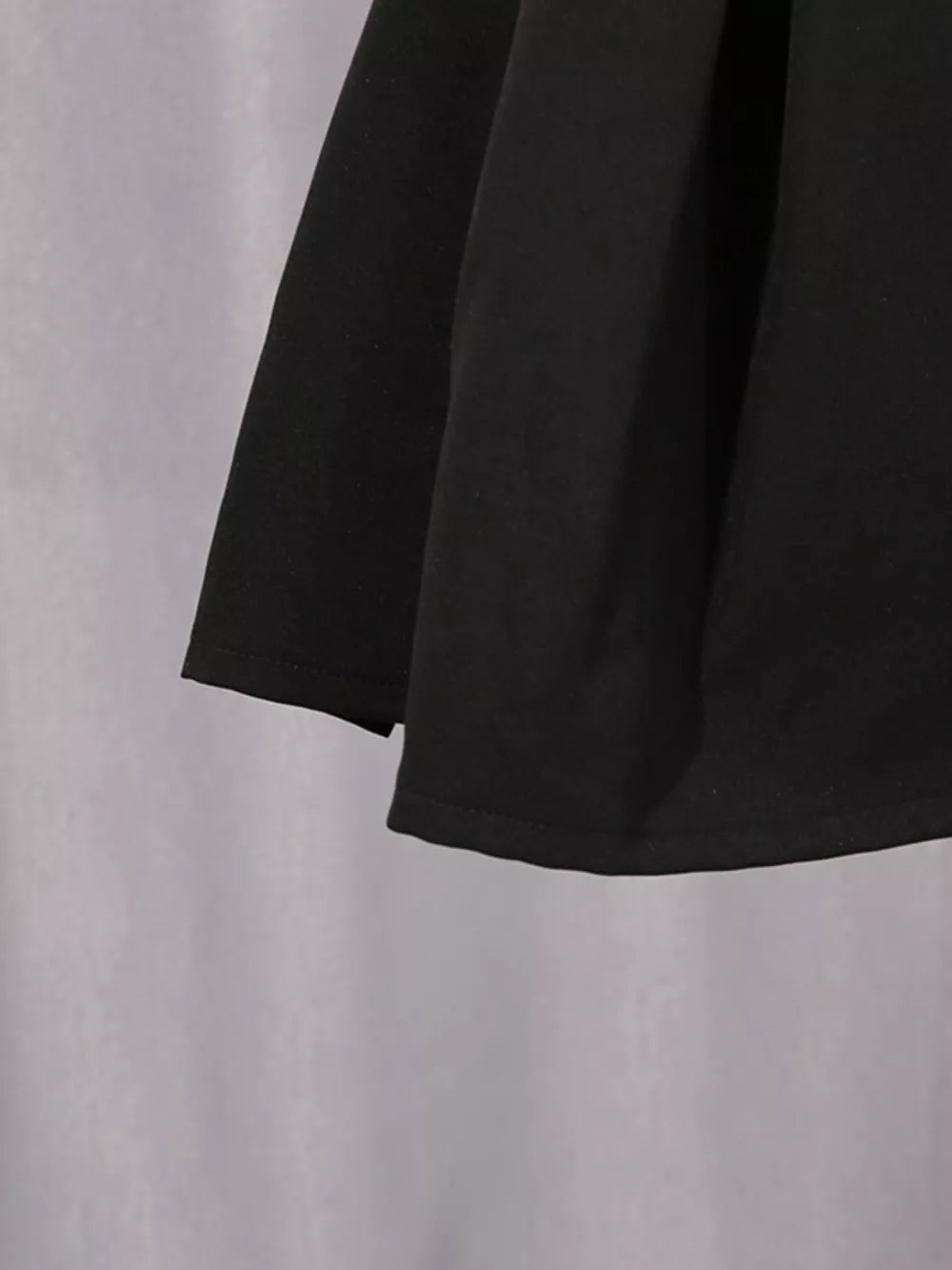 Zip Up Sleeveless Mini Dress in Black, view 15