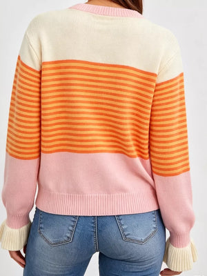100% polyester Care instructions: Machine wash cold cardigan in light pink with regular silhouette