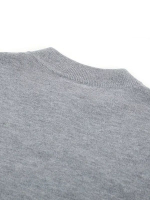 Men's Short Sleeve Henley Knit Top in Khaki, model styling view