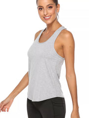 Crisscross Design Breathable Active Tank