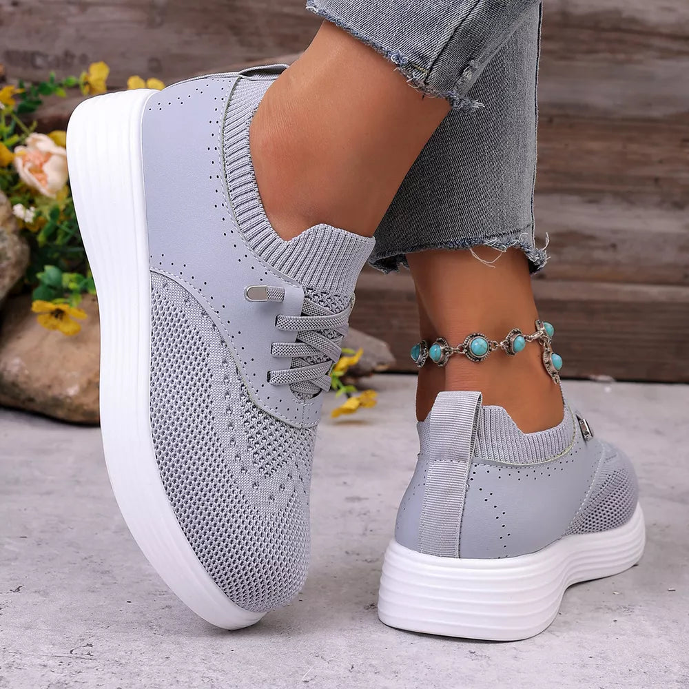 Round Toe Lace Up Sneakers in Pink, view 16