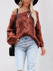 Black pullover sweater with hip-length and pullover
