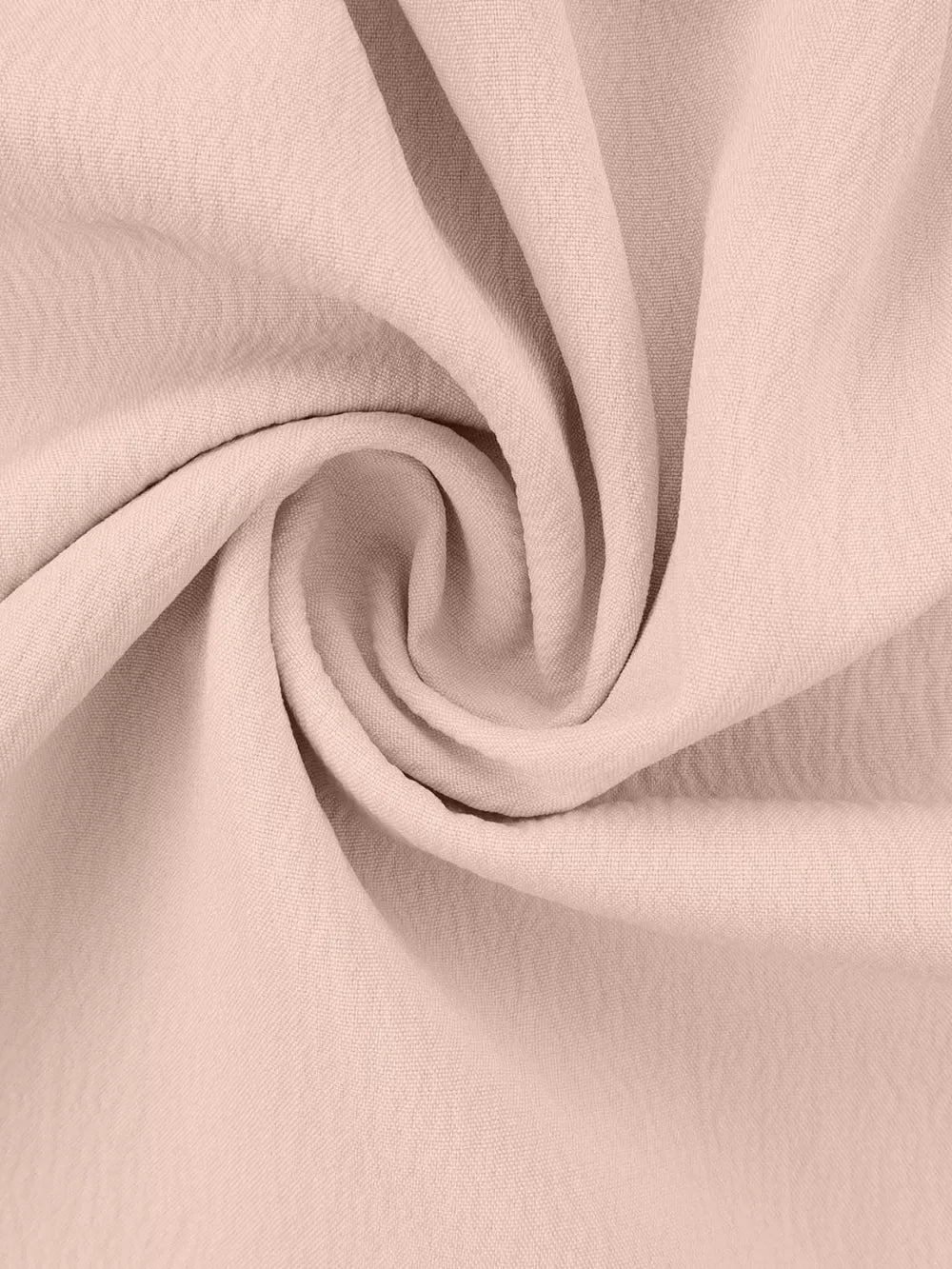 Pale blush polyester pajama fabric with ruffled texture