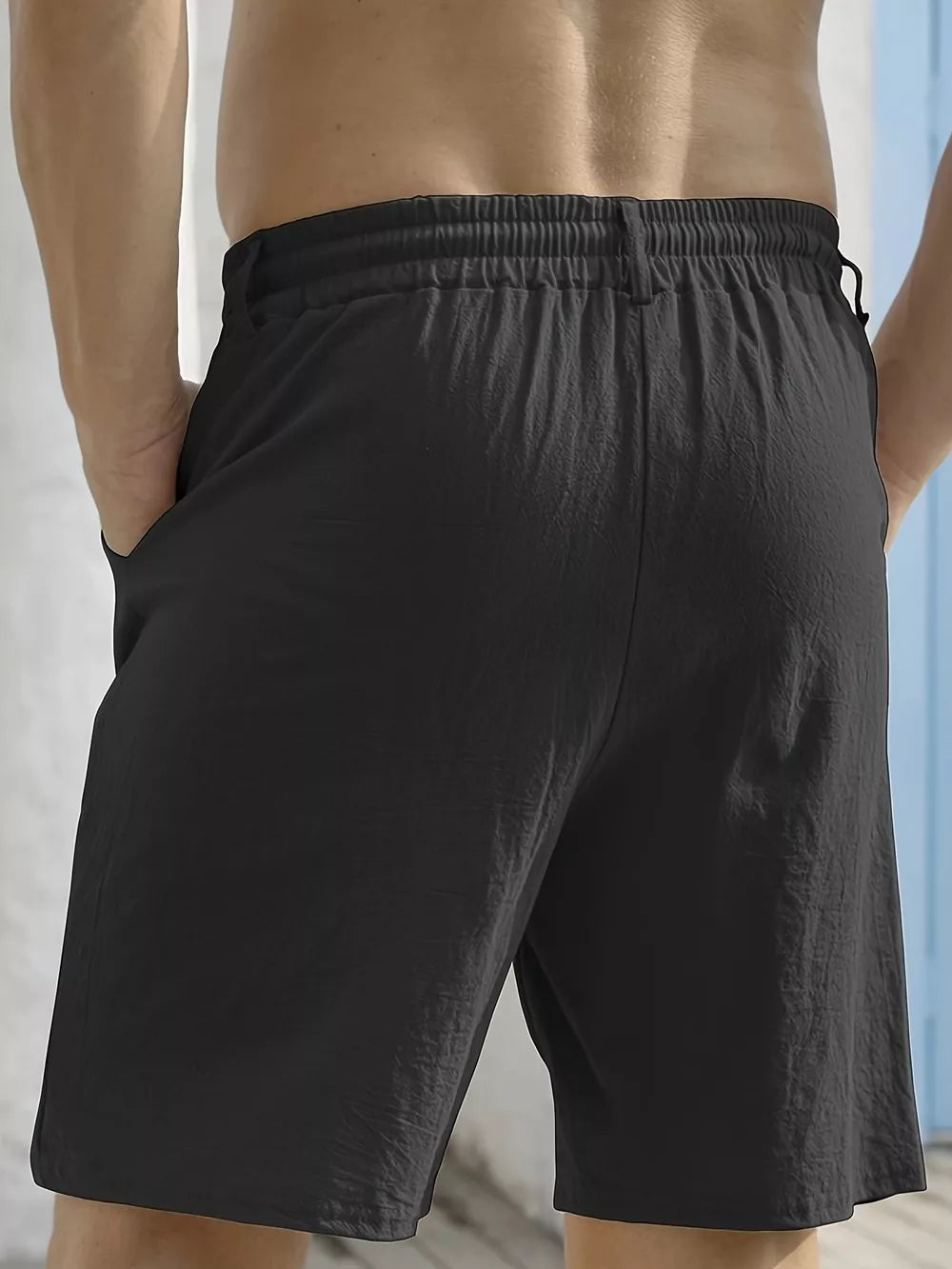 Men's Lightweight Drawstring Shorts Plus Size, product detail