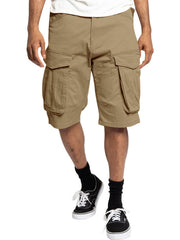 Khakis cargo shorts with multiple pockets and a comfortable fit.