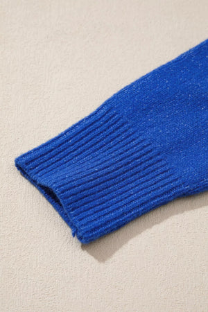 Duck Graphic Drop Shoulder Sweater in Royal Blue, view 13