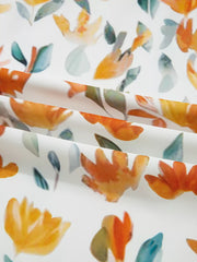 Bohemian Floral Print Ruffle Mini Dress in Sherbet, view 12