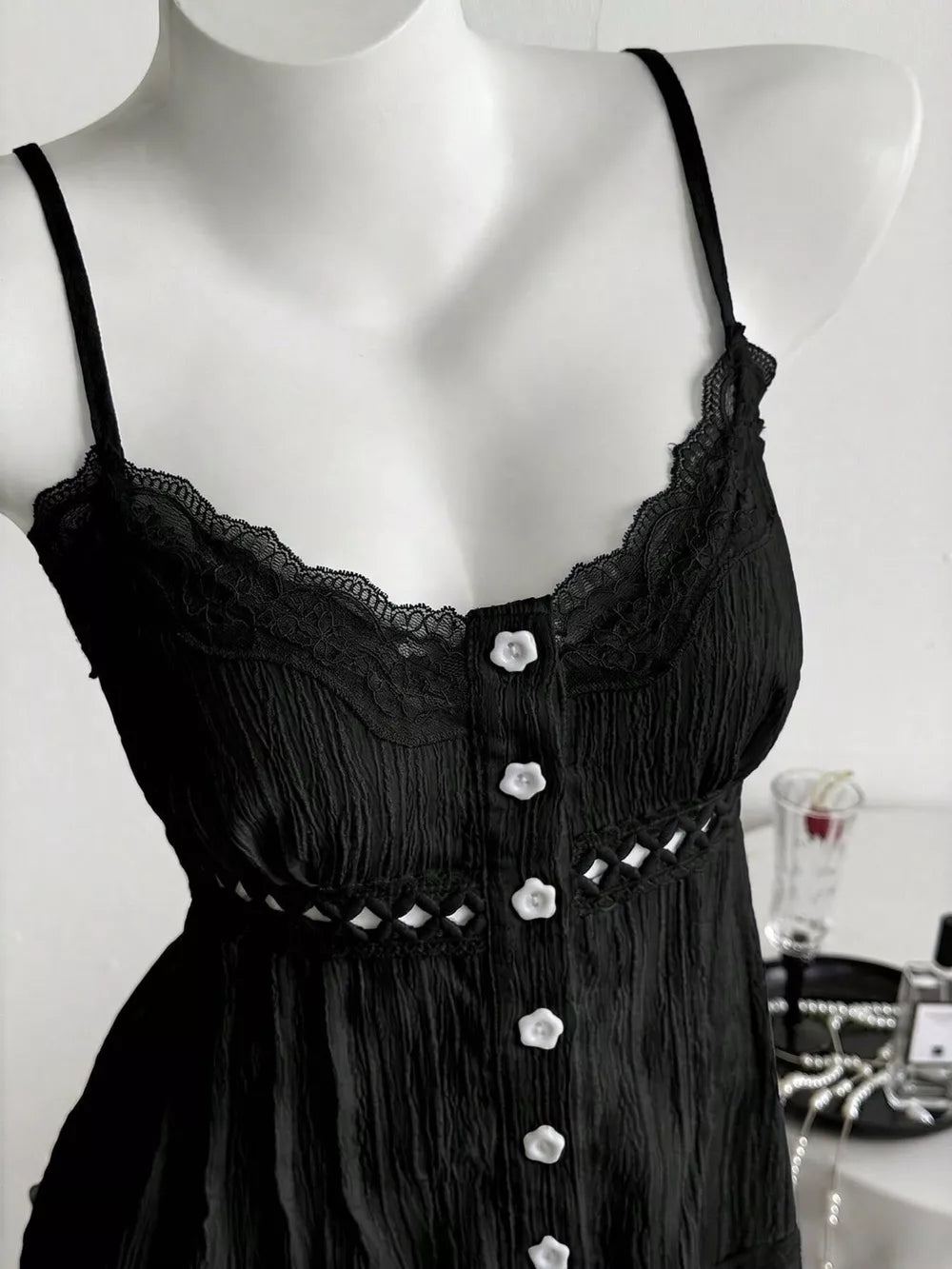 Lace Trim Cami, side view