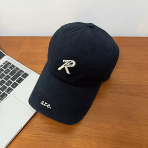 Letter Embroidered Baseball Cap, back view