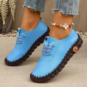 Round Toe Lace Up Sneakers in Grey, view 11