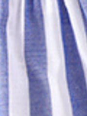 Children's Striped Tank And Shorts Set in Blue, model styling view