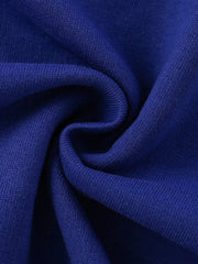 Navy blue kids' sweatshirt fabric detail
