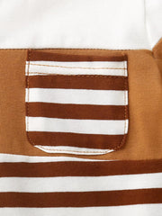 Children's Striped T-shirt And Shorts Set, fit detail