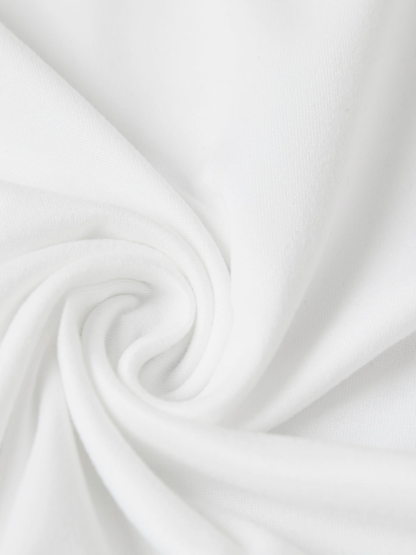 White t-shirt fabric detail with soft folds