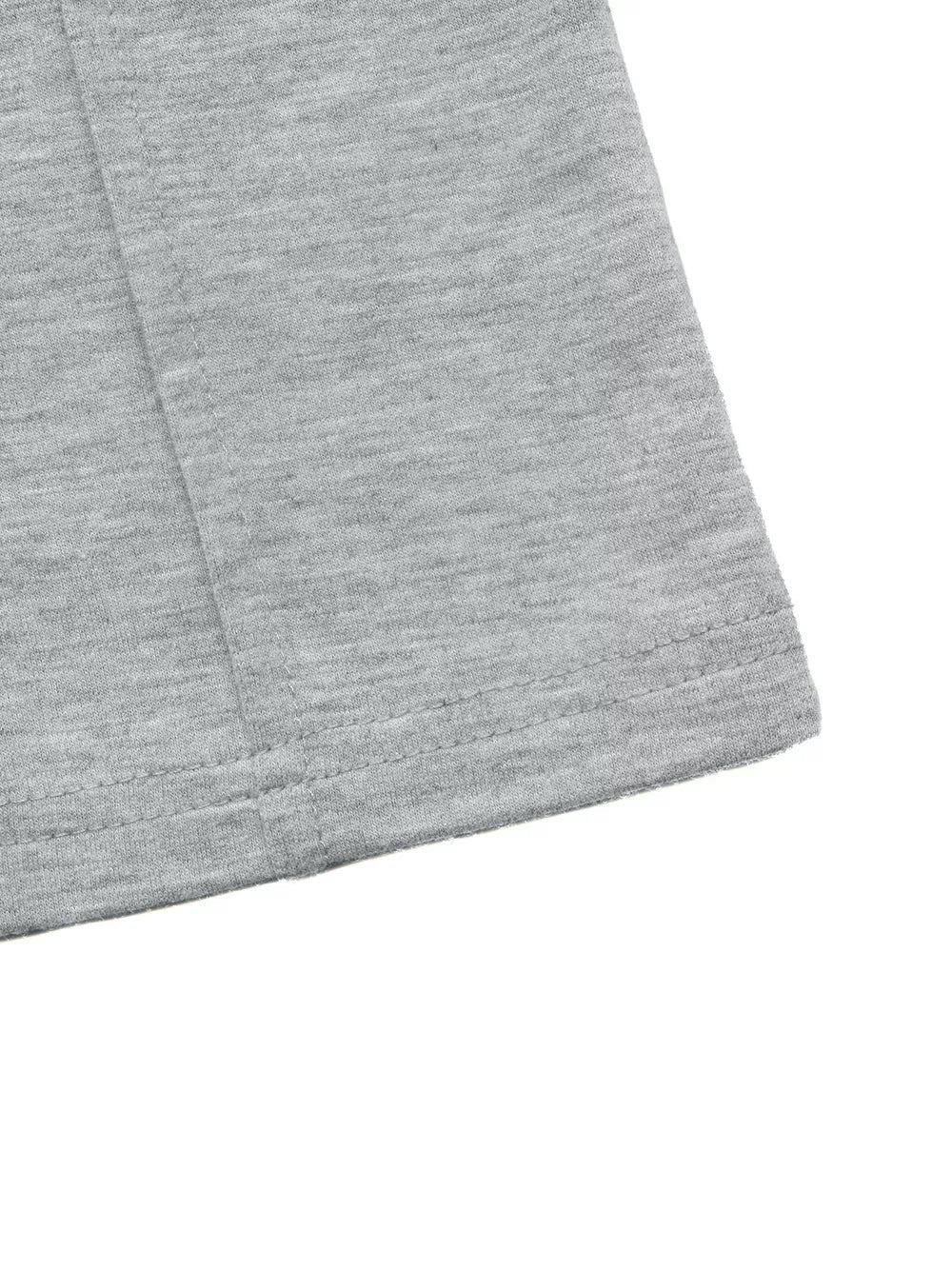 Drawstring Wide-leg Sweatpants in Light Gray, view 11