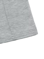 Drawstring Wide-leg Sweatpants in Light Gray, view 11