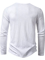 Men's Long Sleeve Henley T-shirt, view 17
