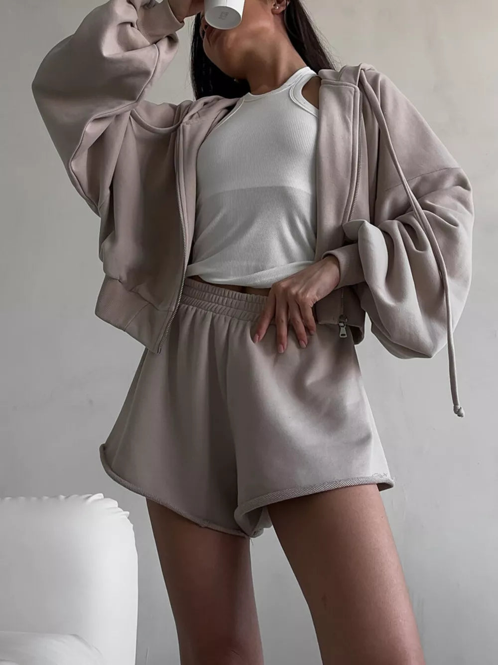 Zip-up Mini Jacket, alternate angle