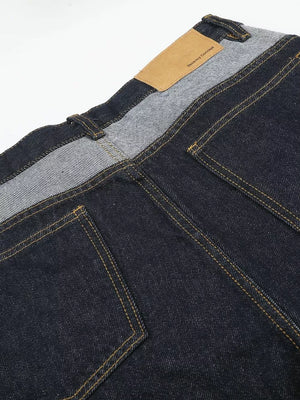Men's Button Fly Denim Capris, alternate angle