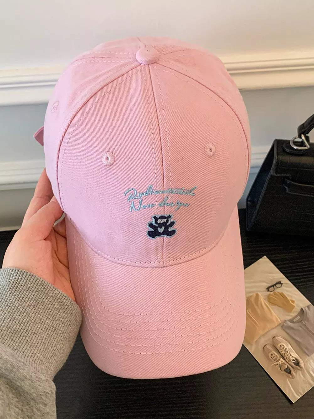 Charming Embroidered Cotton Baseball Cap