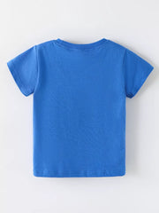 Children's Insect Print Round Neck Tee, back view