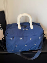 Charming Bow-embroidered Large Travel Bag