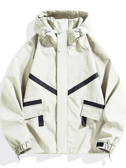Oversized Hooded Zip-up Men's Coat