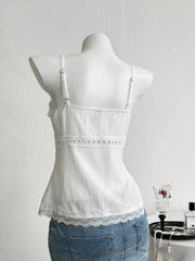 Lace Trim Cami, fit detail