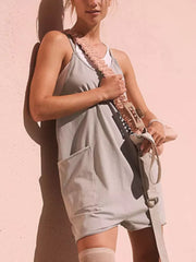Vibrant Pocketed Spaghetti Strap Romper