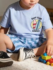Toddler two-piece set, cotton, graphic print, Hawaii theme