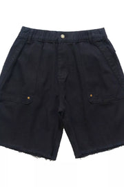 Men's Raw Hem Relaxed Fit Shorts, side view