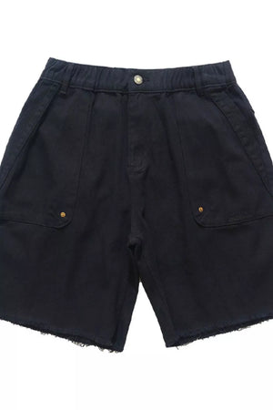 Men's Raw Hem Relaxed Fit Shorts, side view