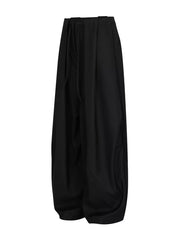Men's Wide Leg Dress Pants in Black, side view