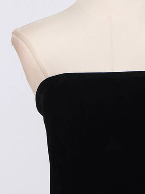 Lace Up Back Tube Maxi Dress in Black, fit detail