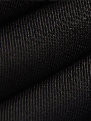 Black relaxed palazzo trousers with ribbed texture and drawstring waist detail