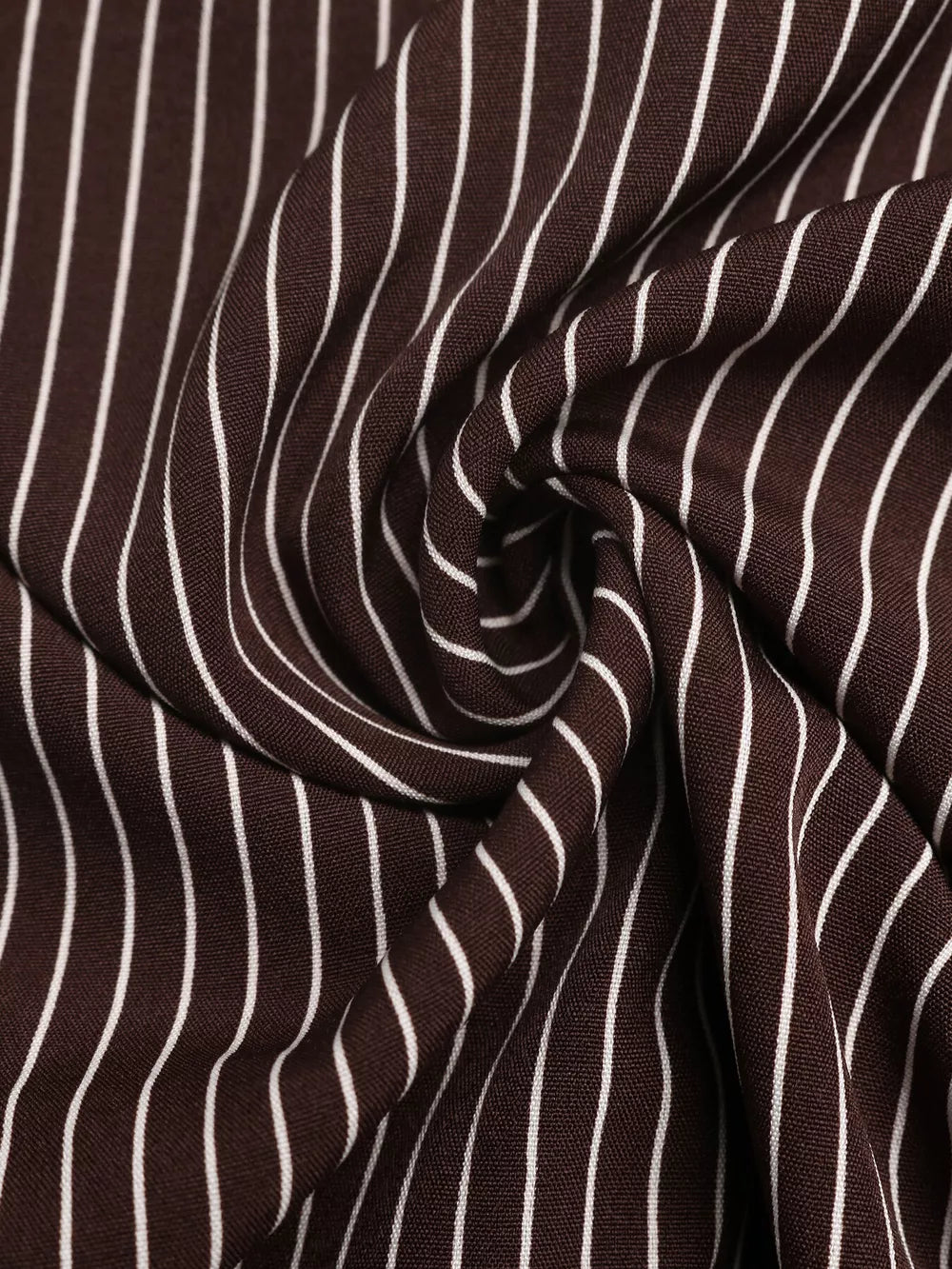 Striped Button-up Bodysuit in Brown, view 12