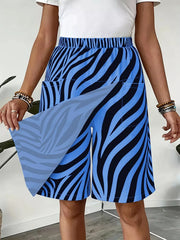 Elastic Waist Wrap Skort in Light Gray, view 12