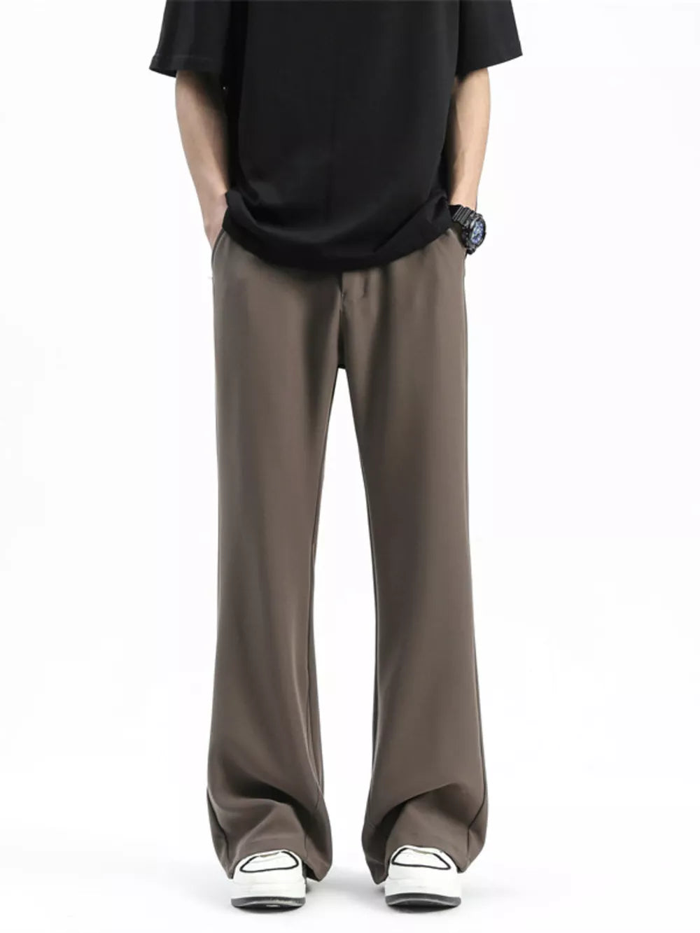 Men's sweatpants in Coffee Brown, featuring a relaxed fit and casual styling.