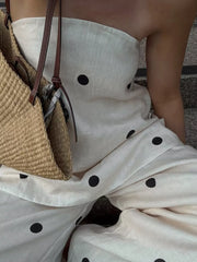 Chic Polka Dot Two-piece Set