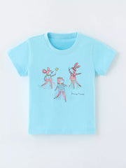 Children's Dancing Friends Graphic T-shirt, side view