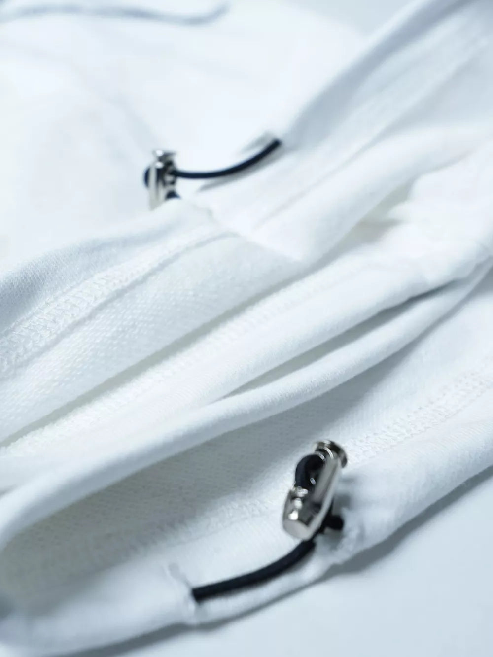 Men S Drawstring Wide Leg Pants in White, fabric detail