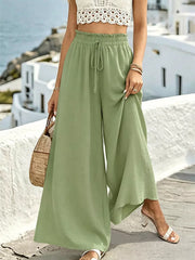 Relaxed Flow Pants With Drawstring Detail