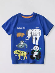 Whimsical Animal Graphic Toddler T-shirt