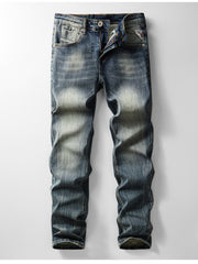 Men's Vintage Wash Slim Fit Jeans, front view