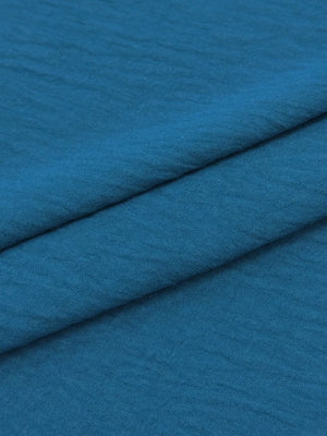 French blue button-down maxi dress fabric detail