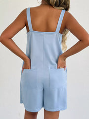 Sweetheart Neck Wide Strap Romper, view 16