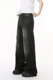 Electric Drift Wide Leg Jeans in dark wash denim with a relaxed fit.